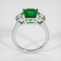 2.81 Ct. Emerald Ring, 18K White Gold 3