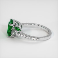 2.81 Ct. Emerald Ring, 18K White Gold 4