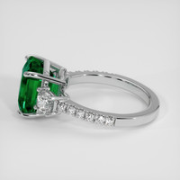 3.95 Ct. Emerald Ring, 18K White Gold 4