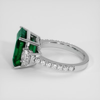 6.64 Ct. Emerald Ring, 18K White Gold 4