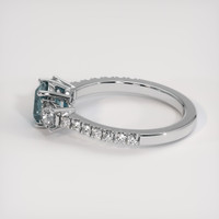 1.13 Ct. Gemstone Ring, 18K White Gold 4