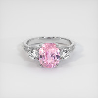 3.04 Ct. Sapphire Ring, 18K White Gold 1