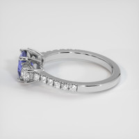 1.20 Ct. Bluish Purple Sapphire Ring, 18K White Gold 4