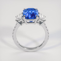 6.23 Ct. Blue Sapphire Ring, 18K White Gold 3