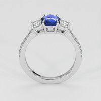 1.80 Ct. Blue Sapphire Ring, 18K White Gold 3