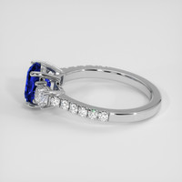 2.08 Ct. Blue Sapphire Ring, 18K White Gold 4