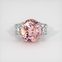 9.97 Ct. Sapphire Ring, 18K White Gold 1