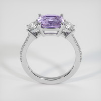 3.02 Ct. Purple Sapphire Ring, 18K White Gold 3
