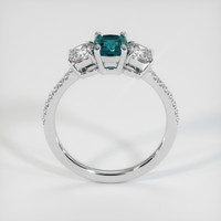 0.82 Ct. Sapphire Ring, 18K White Gold 3
