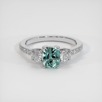 1.26 Ct. Sapphire Ring, 18K White Gold 1