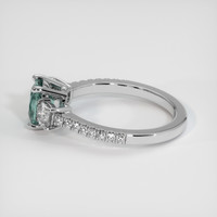 1.26 Ct. Sapphire Ring, 18K White Gold 4