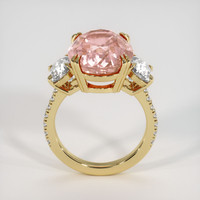 12.01 Ct. Padparadscha Sapphire Ring, 10K Yellow Gold 3