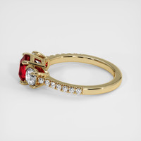 1.65 Ct. Ruby Ring, 14K Yellow Gold 4