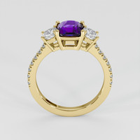 1.63 Ct. Purple Sapphire Ring, 14K Yellow Gold 3