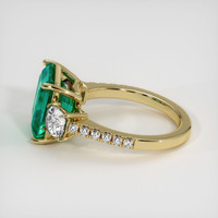 3.71 Ct. Emerald Ring, 18K Yellow Gold 4