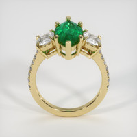 2.97 Ct. Emerald Ring, 18K Yellow Gold 3