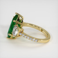 2.97 Ct. Emerald Ring, 18K Yellow Gold 4