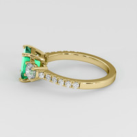 1.52 Ct. Emerald Ring, 18K Yellow Gold 4