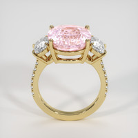 10.07 Ct. Pink Sapphire Ring, 18K Yellow Gold 3
