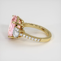 10.07 Ct. Pink Sapphire Ring, 18K Yellow Gold 4