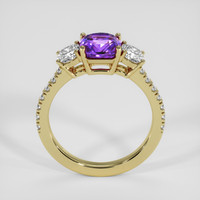 2.51 Ct. Purple Sapphire Ring, 18K Yellow Gold 3