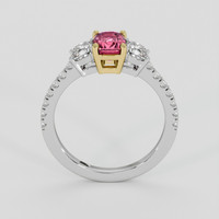1.12 Ct. Padparadscha Sapphire Ring, 14K Yellow & White 3