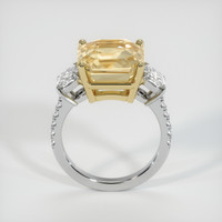 11.02 Ct. Yellow Sapphire Ring, 14K Yellow & White 3
