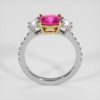 1.61 Ct. Pink Sapphire Ring, 18K Yellow & White 3