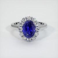 3.54 Ct. Sapphire Ring, Platinum 950 1