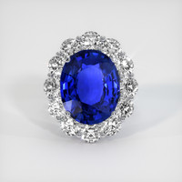 10.19 Ct. Sapphire Ring, Platinum 950 1