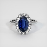2.80 Ct. Sapphire Ring, Platinum 950 1