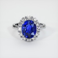 4.45 Ct. Sapphire Ring, Platinum 950 1