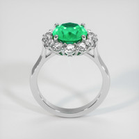 2.76 Ct. Emerald Ring, Platinum 950 3