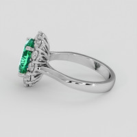 2.56 Ct. Emerald Ring, Platinum 950 4
