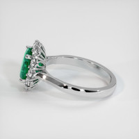 1.42 Ct. Emerald Ring, Platinum 950 4