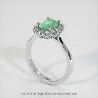 1.44 Ct. Emerald Ring, Platinum 950 2