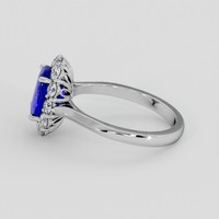 2.56 Ct. Blue Tanzanite Ring, Platinum 950 4