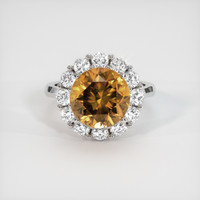 6.85 Ct. Gemstone Ring, Platinum 950 1