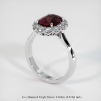 2.38 Ct. Gemstone Ring, Platinum 950 2