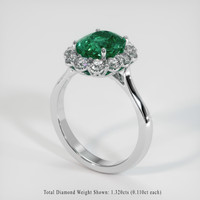 4.45 Ct. Gemstone Ring, Platinum 950 2