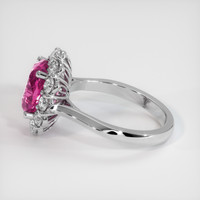 3.52 Ct. Pink Sapphire Ring, Platinum 950 4