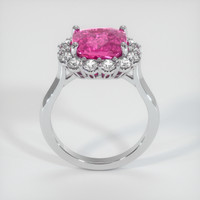 3.05 Ct. Pink Sapphire Ring, Platinum 950 3