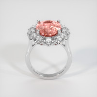 9.05 Ct. Padparadscha Sapphire Ring, Platinum 950 3