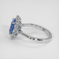 2.25 Ct. Blue Sapphire Ring, Platinum 950 4