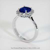 2.25 Ct. Sapphire Ring, Platinum 950 2