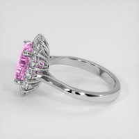 4.25 Ct. Pink Sapphire Ring, Platinum 950 4