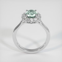 2.01 Ct. Bluish Green Sapphire Ring, Platinum 950 3