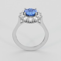 2.53 Ct. Blue Sapphire Ring, Platinum 950 3
