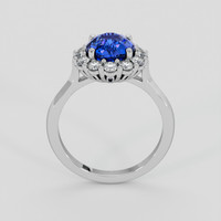 3.04 Ct. Blue Sapphire Ring, Platinum 950 3