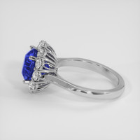 4.33 Ct. Blue Sapphire Ring, Platinum 950 4